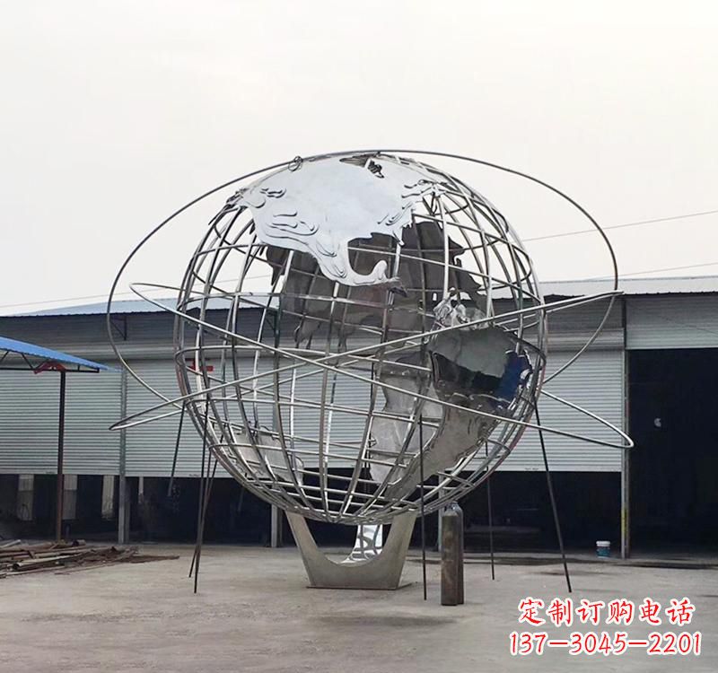 上海不锈钢镂空地球雕塑