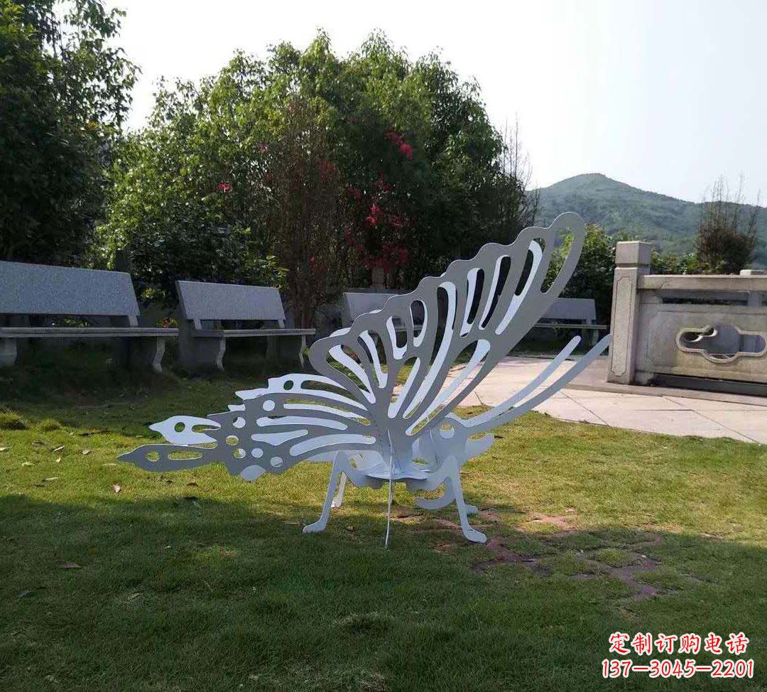 上海不锈钢镂空蝴蝶装饰雕塑精美雕塑点缀美好生活