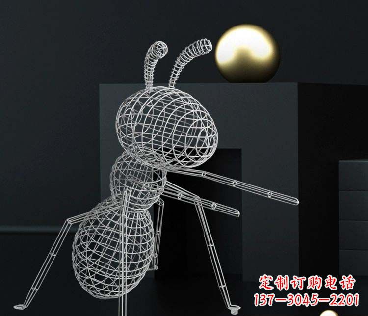上海不锈钢镂空蚂蚁雕塑艺术与科技的结合