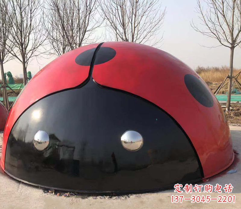 上海不锈钢瓢虫雕塑精致的艺术之美
