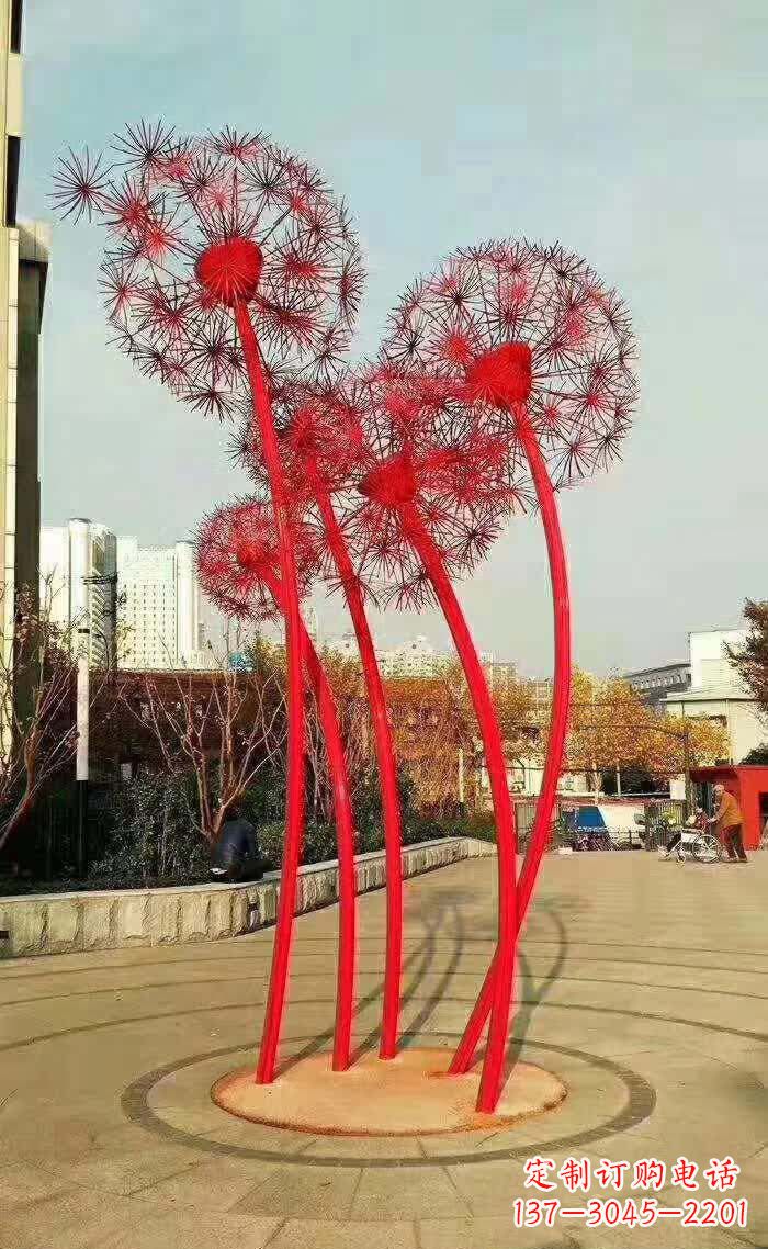 上海不锈钢蒲公英美丽的雕塑之作