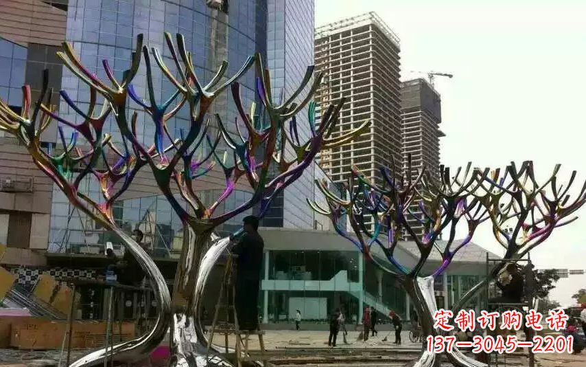 上海不锈钢树枝景观雕塑