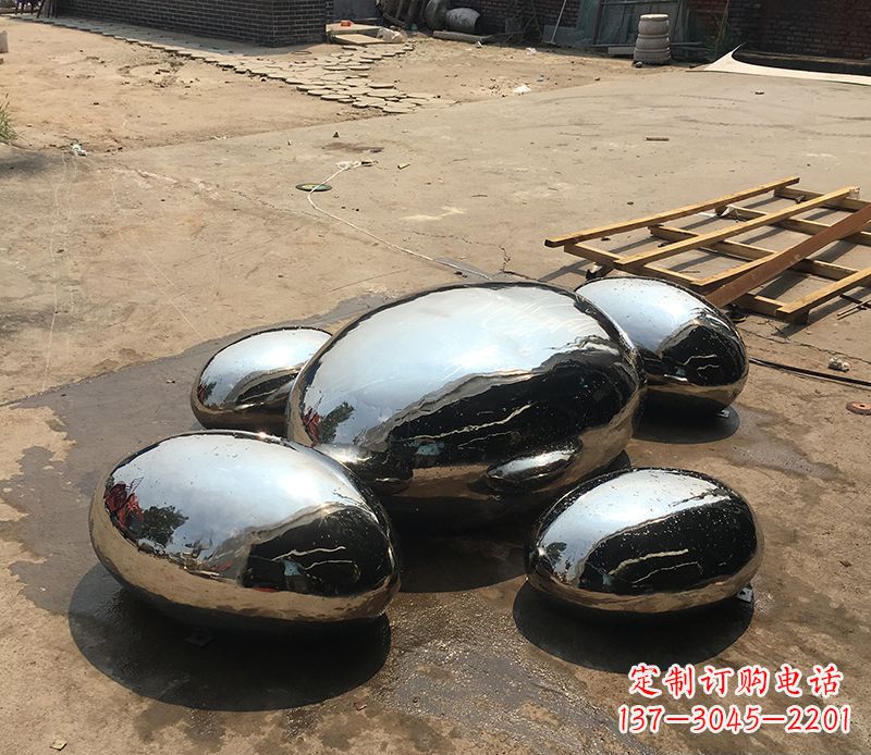 上海不锈钢水滴创造景观雕塑