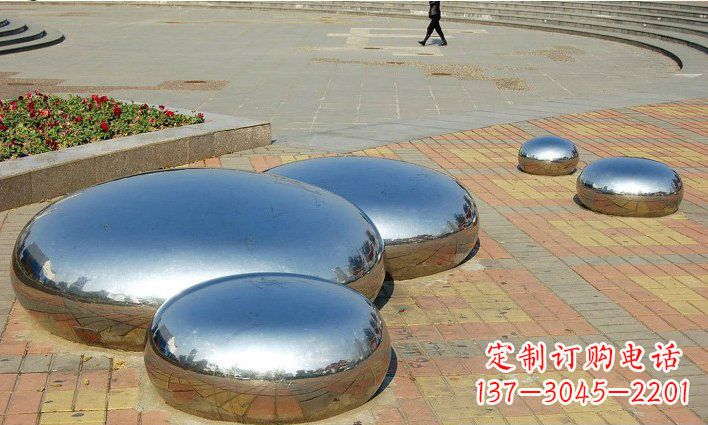 上海不锈钢水滴雕塑艺术与美的完美结合