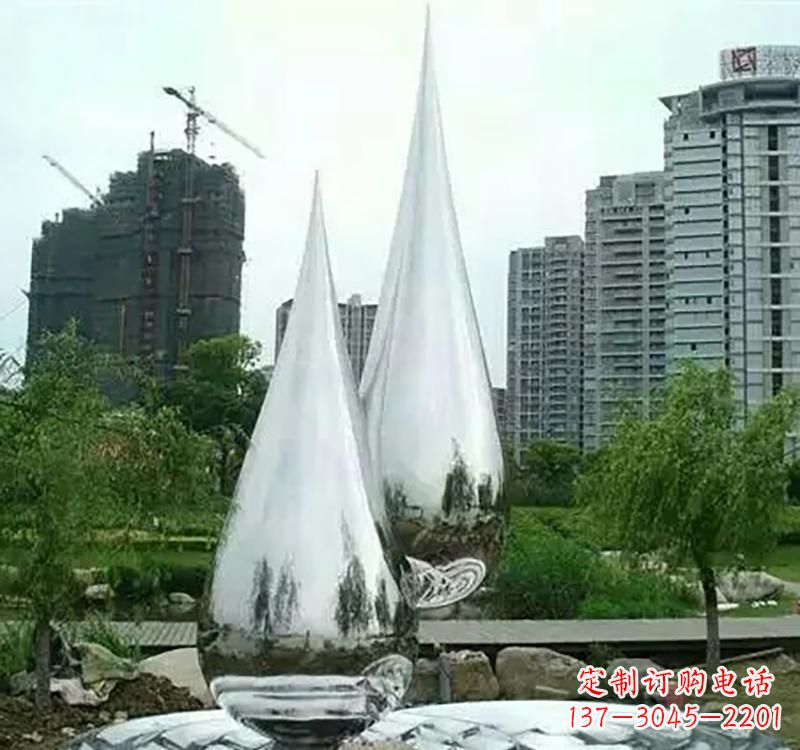上海不锈钢水滴拱门雕塑