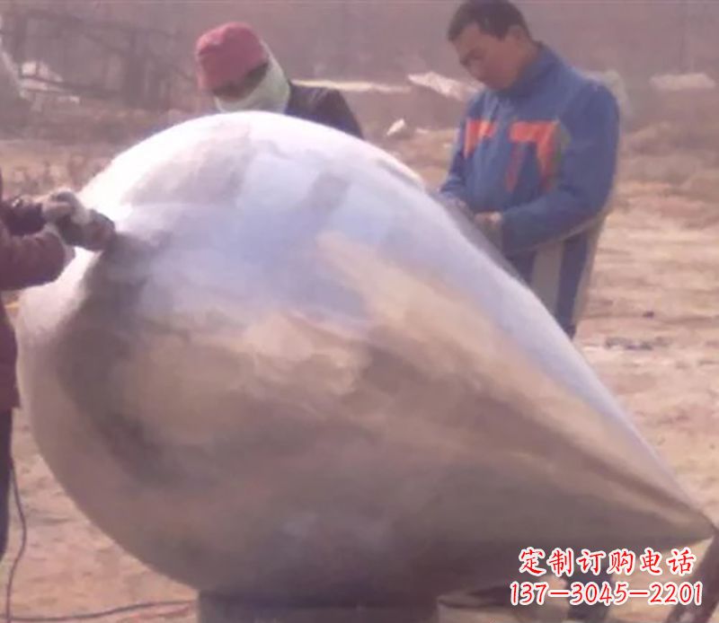上海不锈钢水滴雕塑精致美丽的艺术品