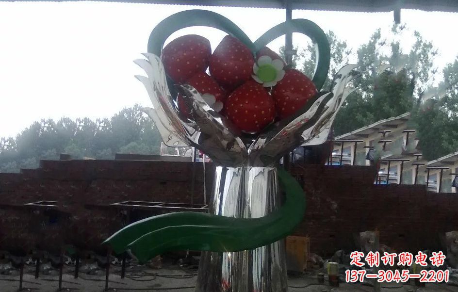 上海不锈钢水果雕塑精美绝伦
