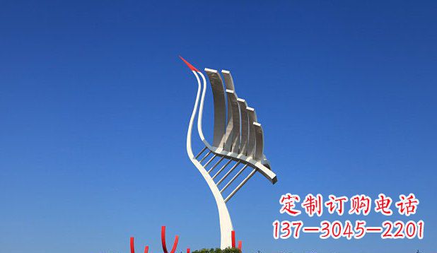 上海不锈钢天鹅丹顶鹤仙鹤雕塑