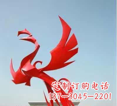 上海不锈钢铁艺凤凰雕塑美丽的象征
