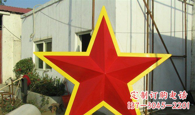 上海不锈钢五角星雕塑——高耸入云的精美艺术
