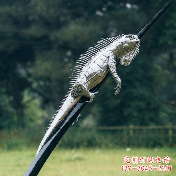 上海不锈钢蜥蜴雕塑艺术的精美体现