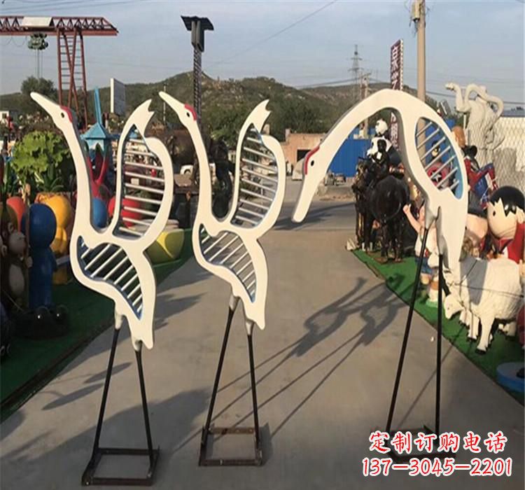 上海精美不锈钢仙鹤雕塑