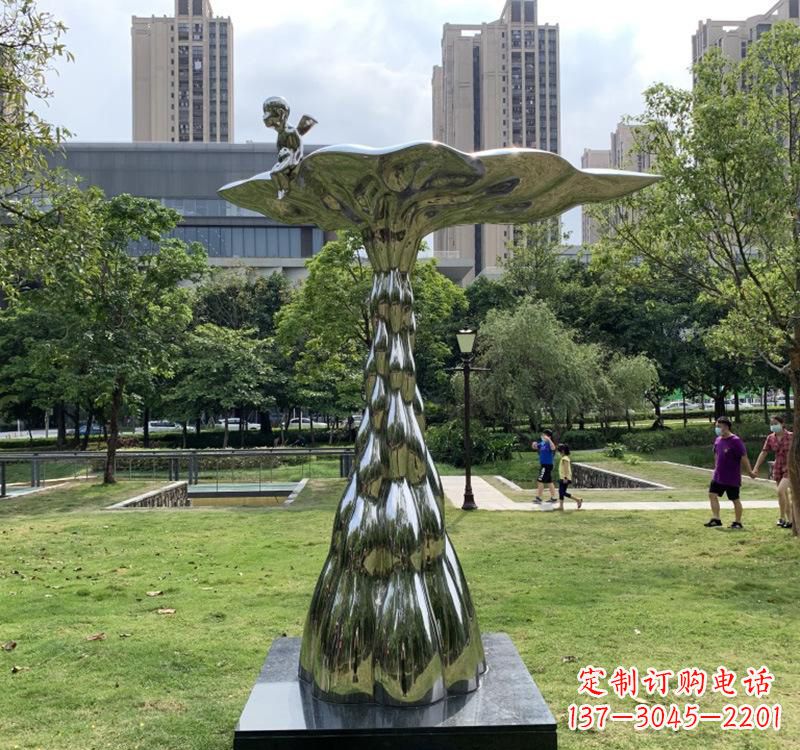 上海不锈钢现代水滴雕塑美轮美奂的艺术精品