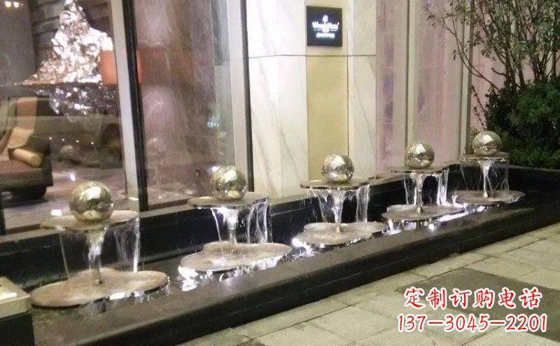 上海不锈钢小喷泉雕塑美丽之灵