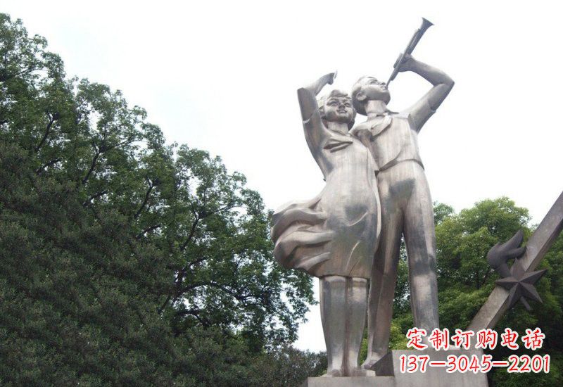上海不锈钢小学生雕塑缔造美丽校园新风貌