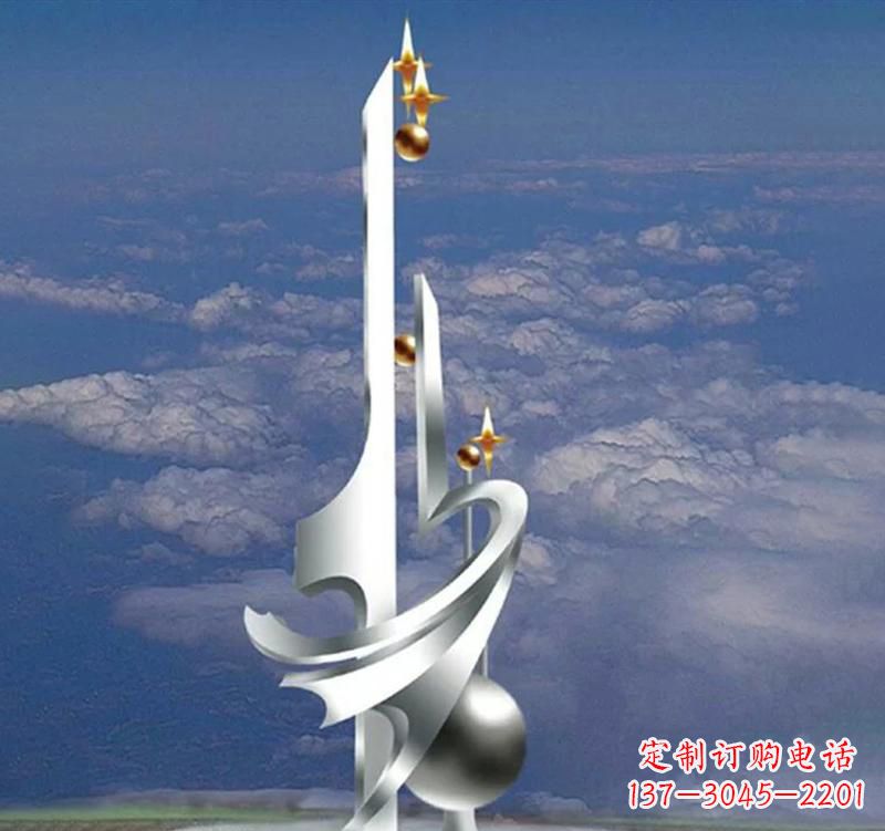 上海不锈钢校园书本雕塑传承知识文化
