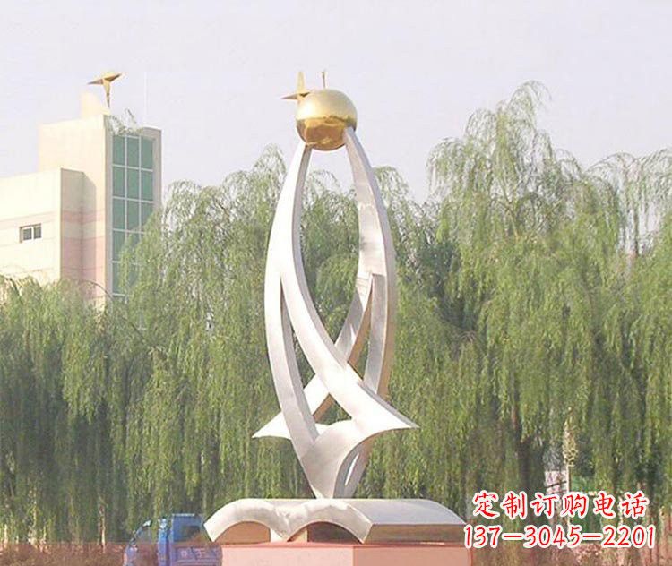 上海铭记校园美好——不锈钢书籍雕塑