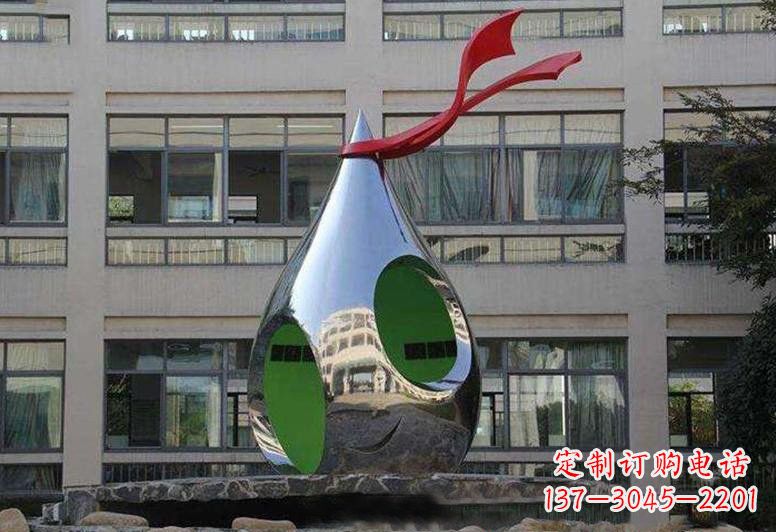 上海不锈钢校园水滴石穿雕塑