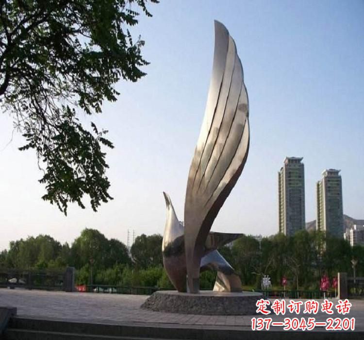 上海不锈钢艺术翅膀雕塑