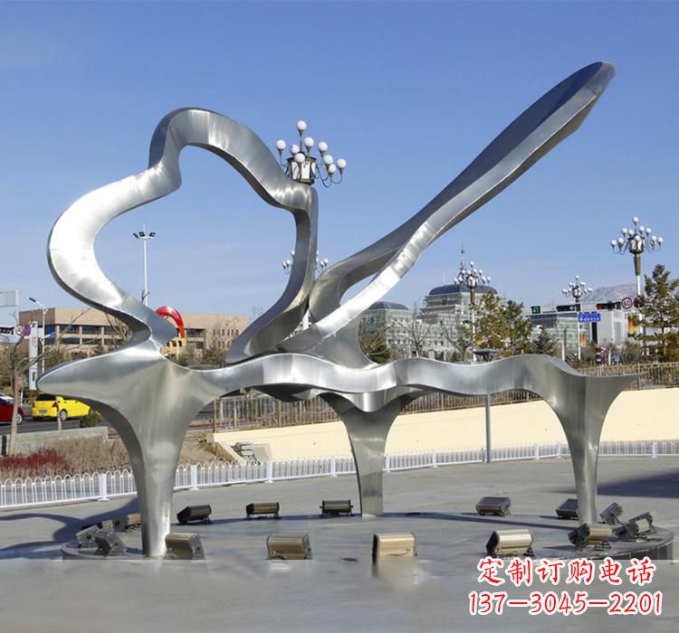 上海不锈钢艺术钢琴雕塑展现精致之美