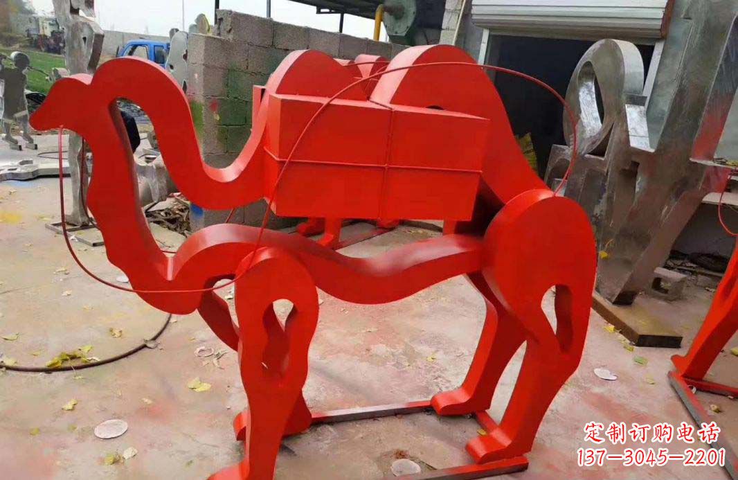 上海不锈钢艺术骆驼雕塑——雕塑精美的艺术之作