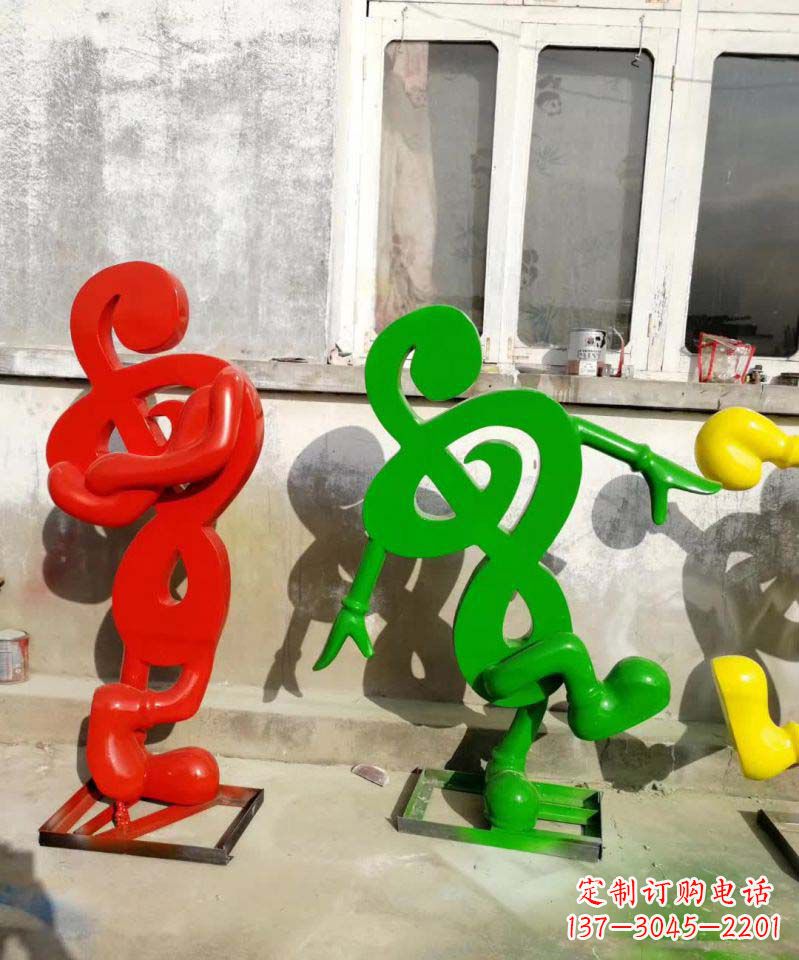 上海美妙音乐不锈钢音符雕塑