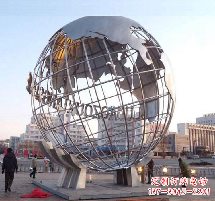 上海不锈钢地球仪雕塑一座充满美丽与灵性的艺术品