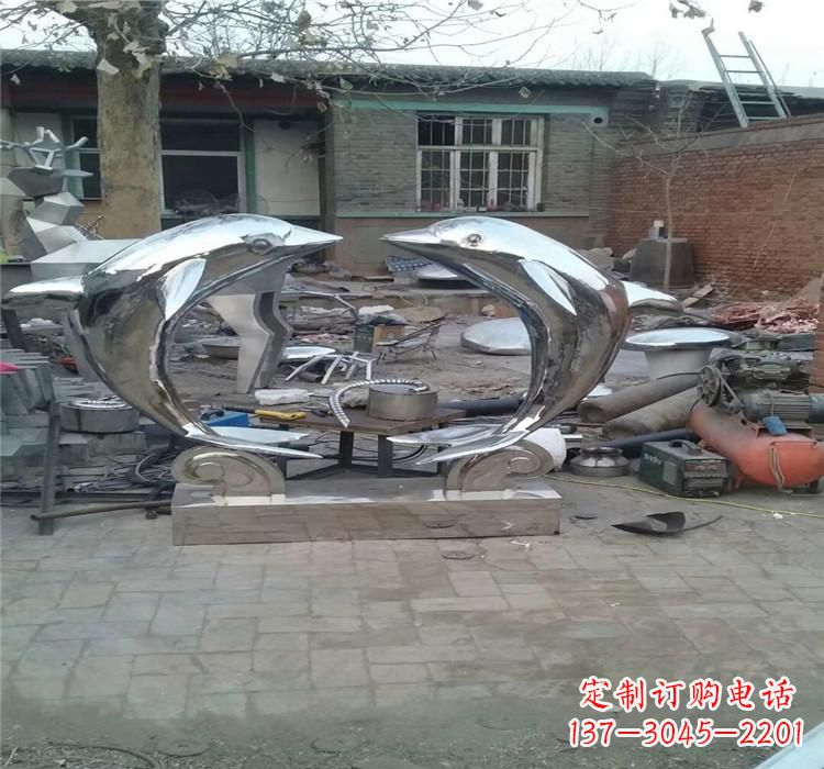 上海不锈钢海豚雕塑——精美之选