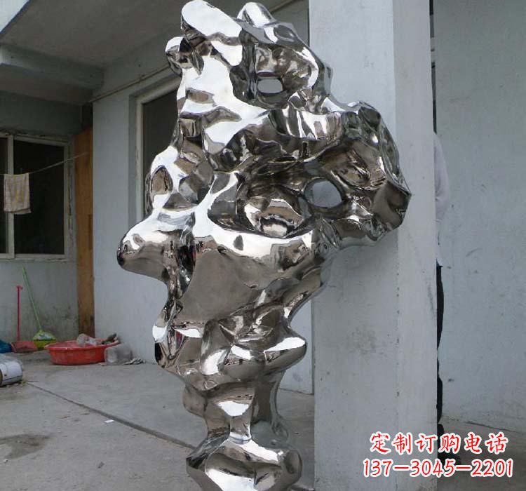 上海太湖石雕塑精美绝伦的不锈钢园林景观