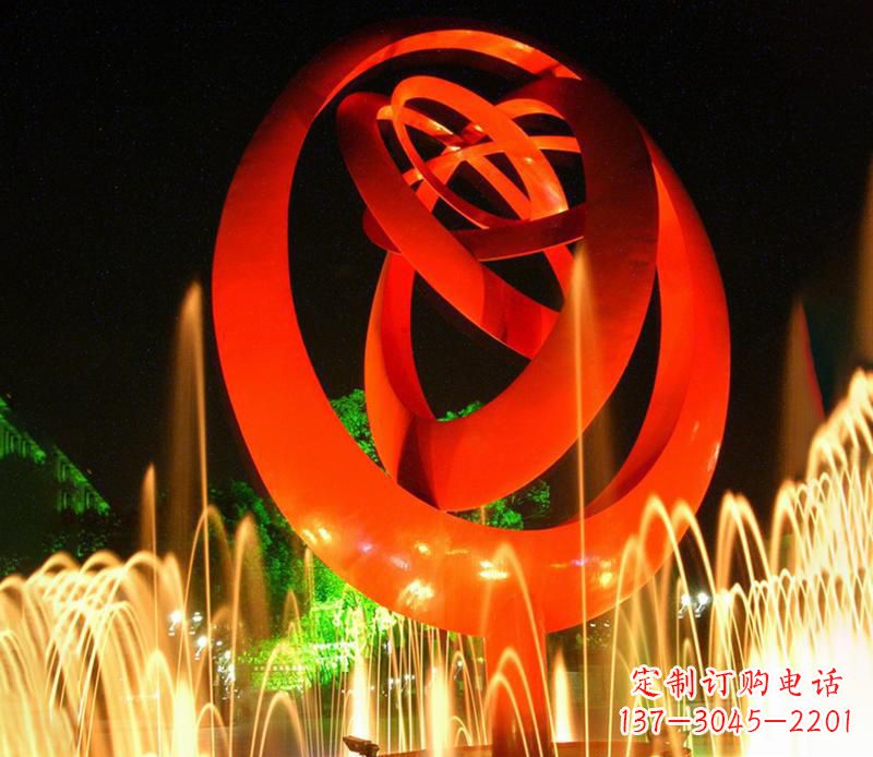 上海圆环雕塑抽象的艺术之美