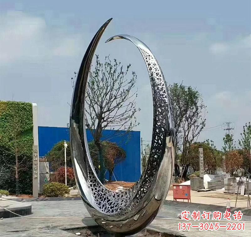 上海不锈钢圆环创意雕塑