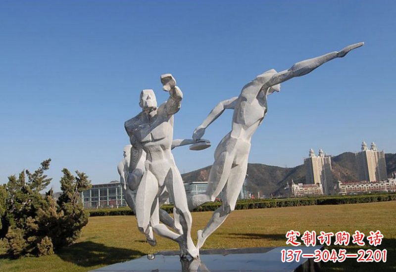 上海不锈钢运动员雕塑一种艺术的象征