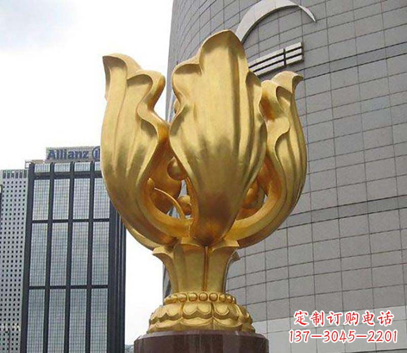 上海紫荆花雕塑——精美艺术品