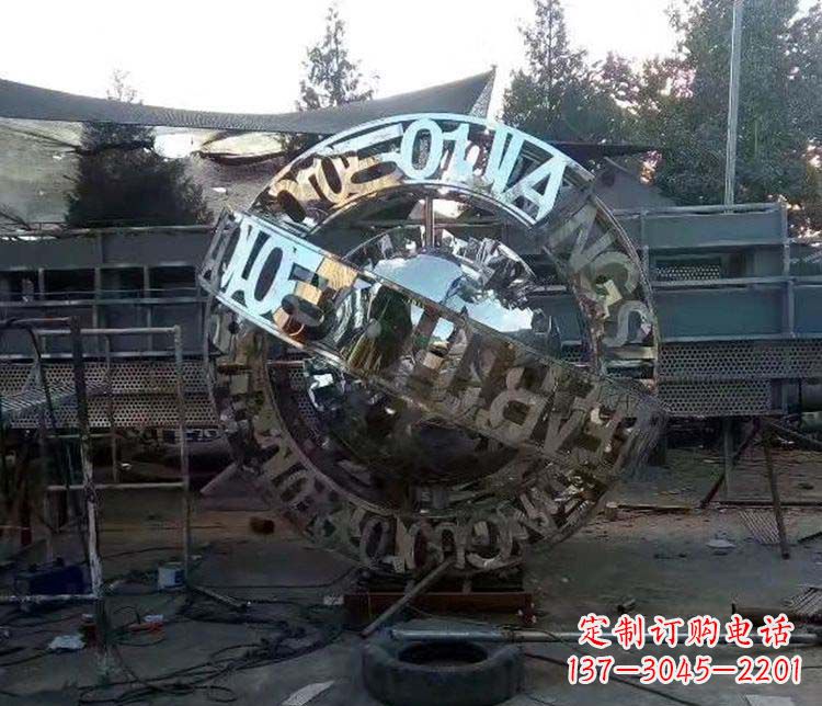 上海不锈钢字母景观雕塑