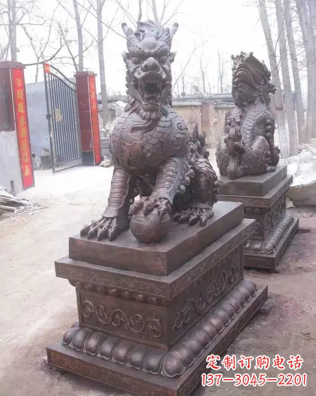 上海麒麟雕塑古老而又神秘