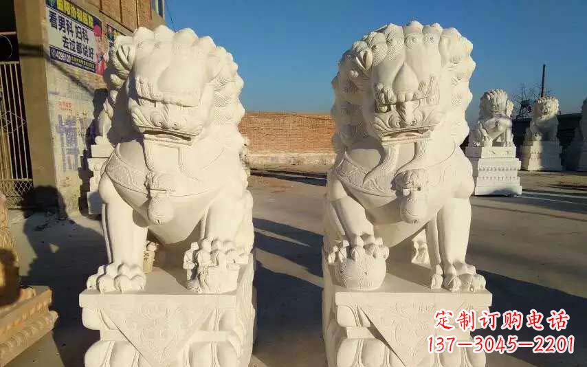 上海狮子雕塑象征力量与智慧