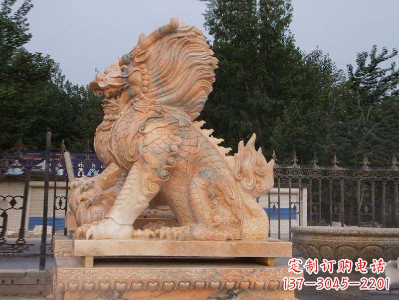 上海麒麟门口镇宅石雕