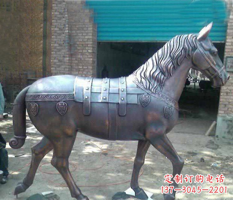 上海马铜雕塑传递草原动物的非凡魅力