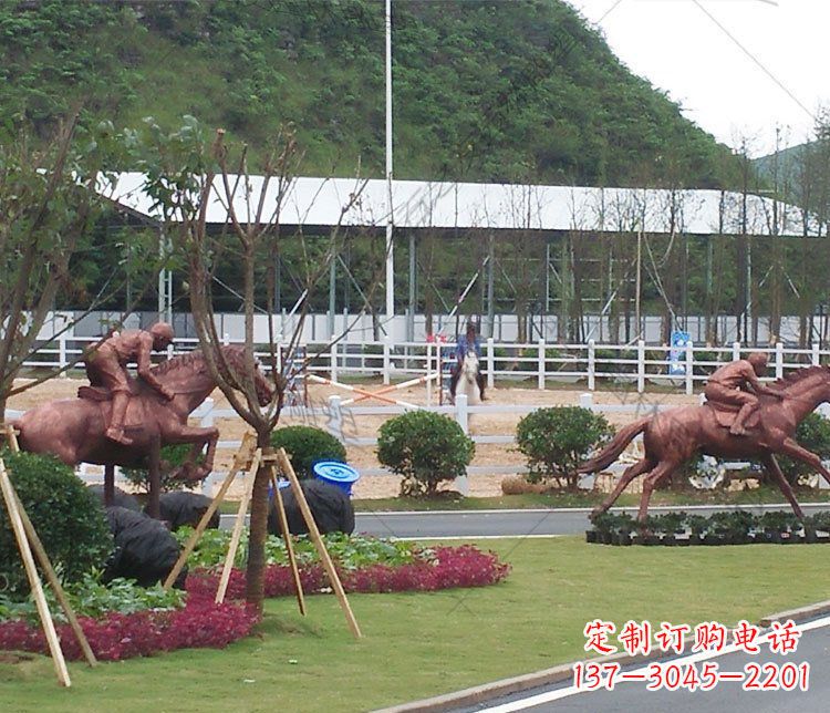 上海雕塑艺术以马为主题的铜雕摆件