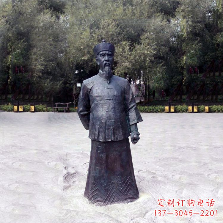 上海曾国藩铜像中国晚清名臣的荣耀