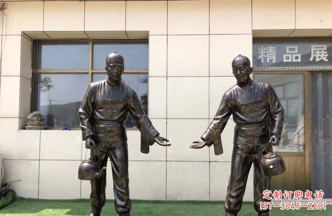 上海店小二雕塑——记茶馆民俗