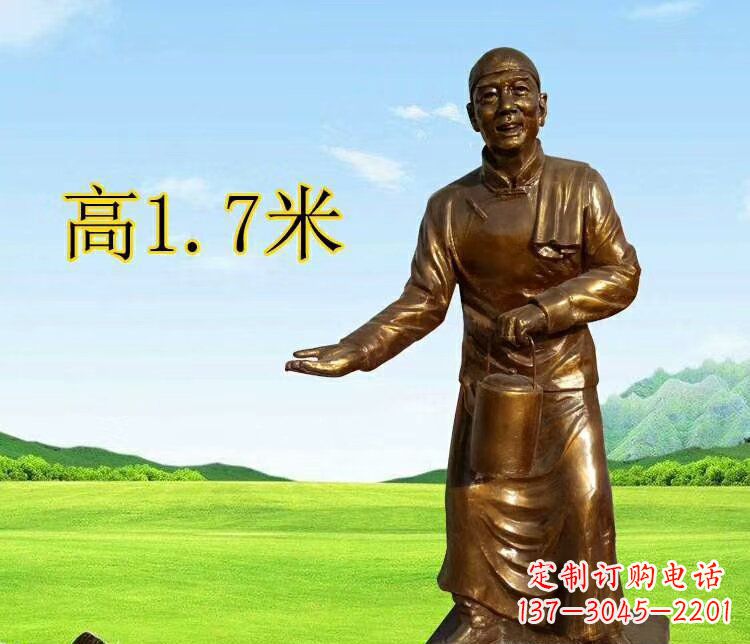 上海店小二雕塑传承经典艺术