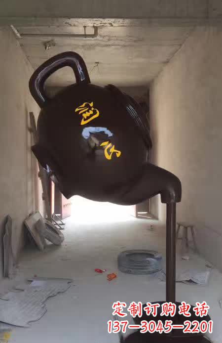 上海茶壶景观铜雕
