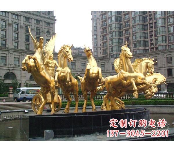 上海阿波罗的象征——青铜雕塑