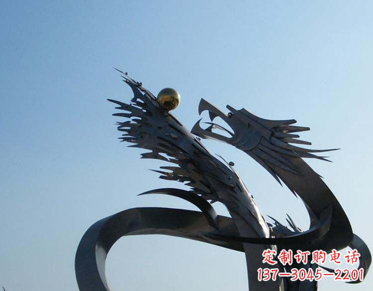 上海不锈钢龙雕塑精细的手工艺品