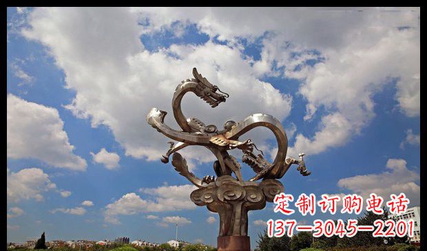 上海龙雕塑流动的艺术形式