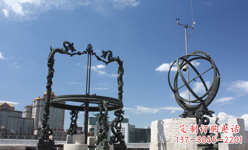 上海浑天仪雕塑,见证着城市的历史