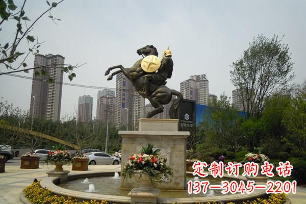 上海铸造城市象征——铜马战士雕塑