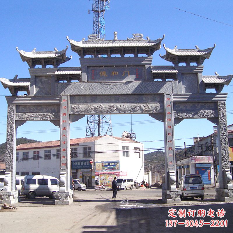 上海中国古代的牌楼雕塑——传承着历史文化的精髓
