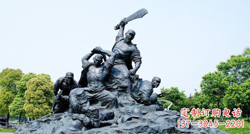 上海红军雕塑传承冲锋精神